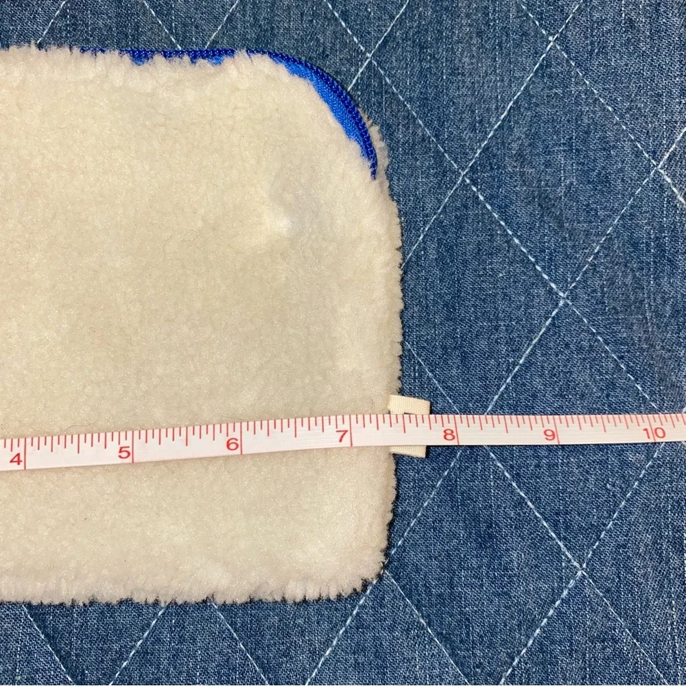New American Eagle Quilted Laptop Sleeve Sherpa & Denim Bag Sleeve